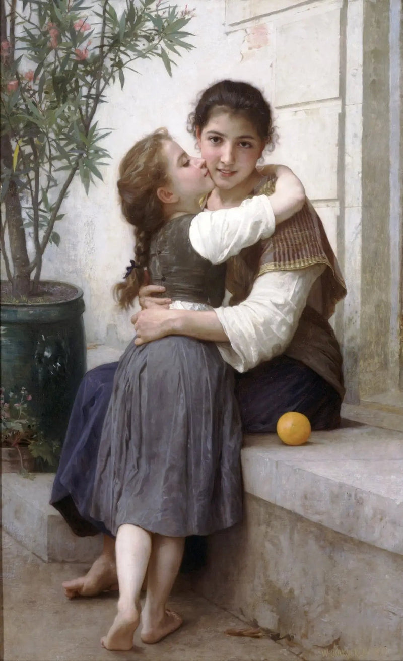 Cuddling - Bouguereau