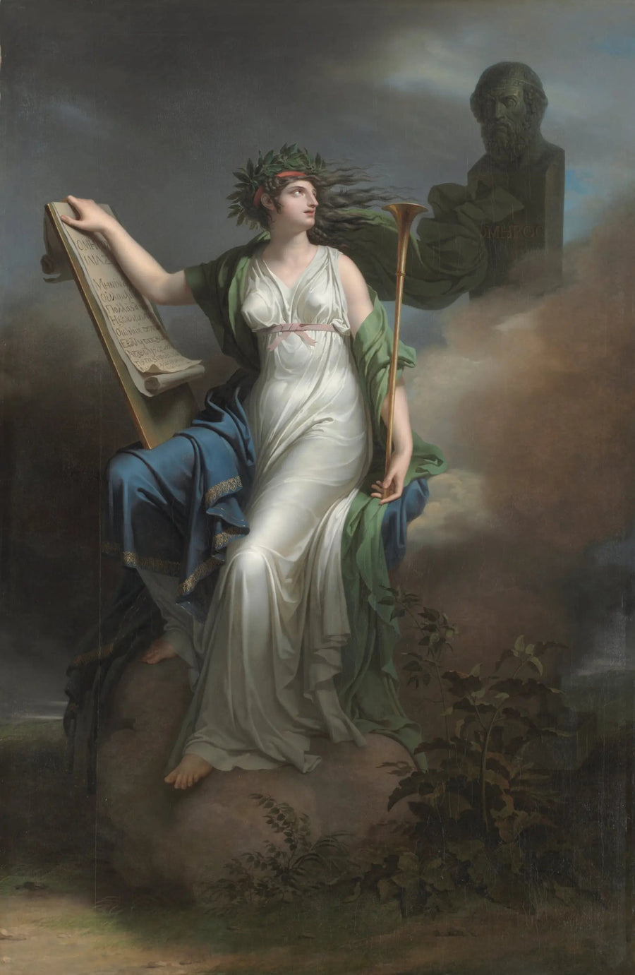 Calliope, muse presiding over the epic poem - Charles Meynier