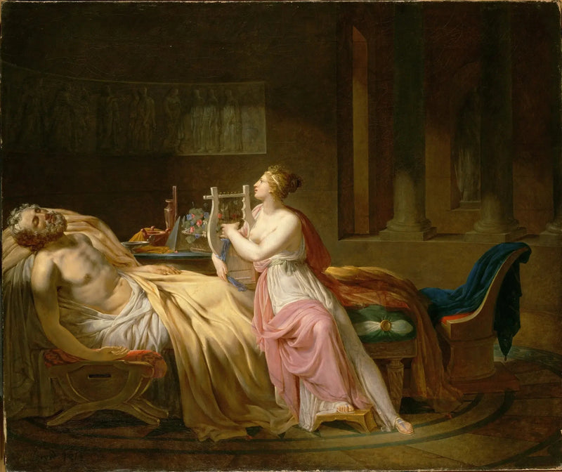 Calliope Weeping for Homer - Jacques-Louis David