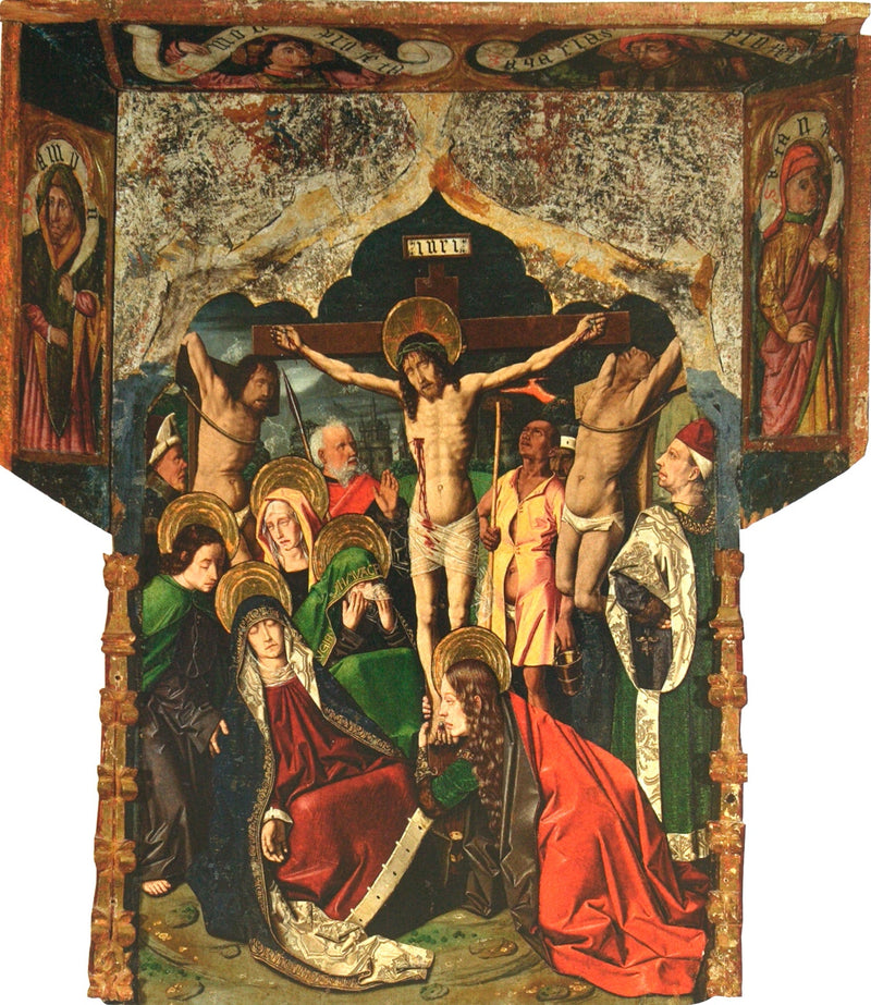 Calvaire du retable de Sainte Engratia - Bartolomé Bermejo