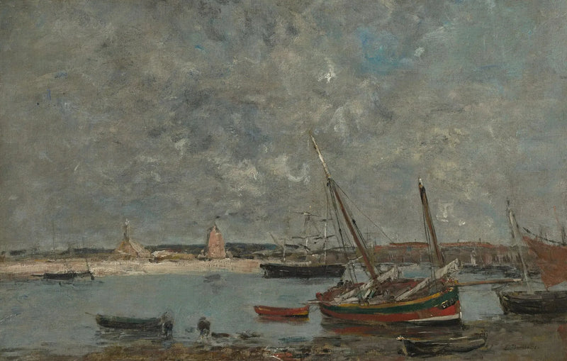 Camaret: The Port - Eugène Boudin