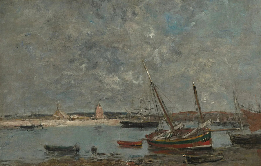 Camaret: The Port - Eugène Boudin