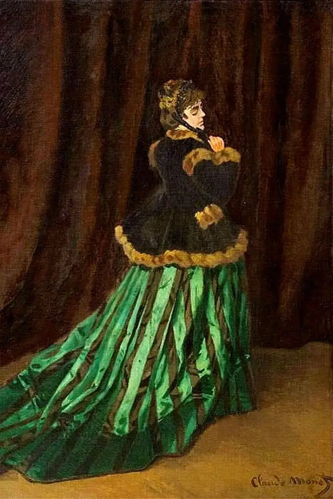 Camille in a Green Dress - Claude Monet
