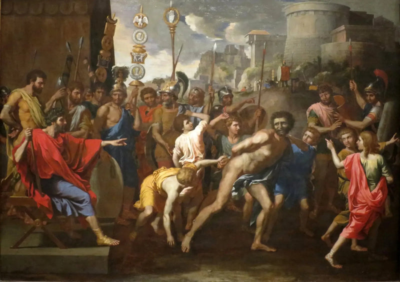 Camille et le maître d'école de Faliéries - Nicolas Poussin