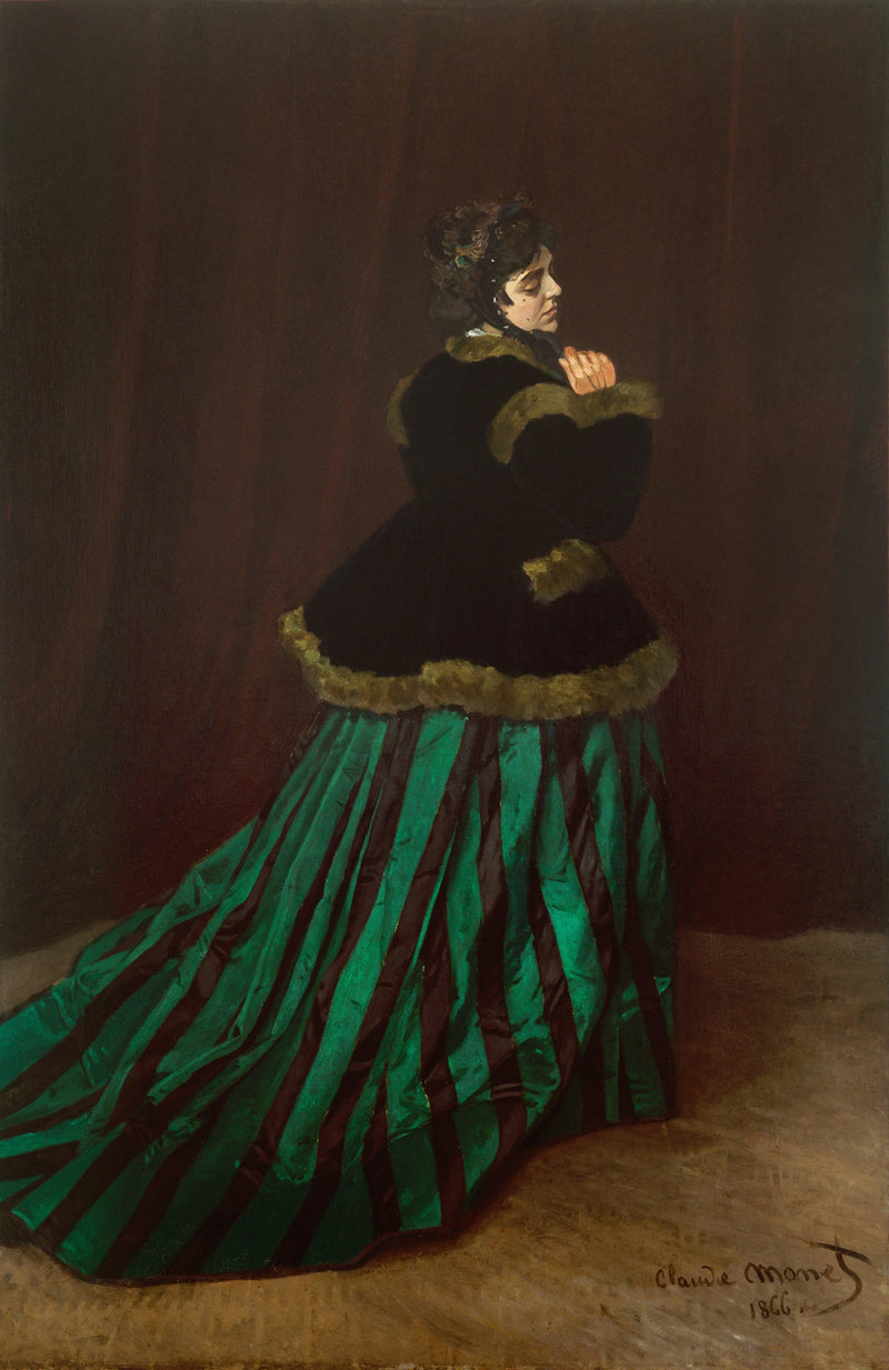 Camille or The Woman in the Green Dress W65 - Claude Monet