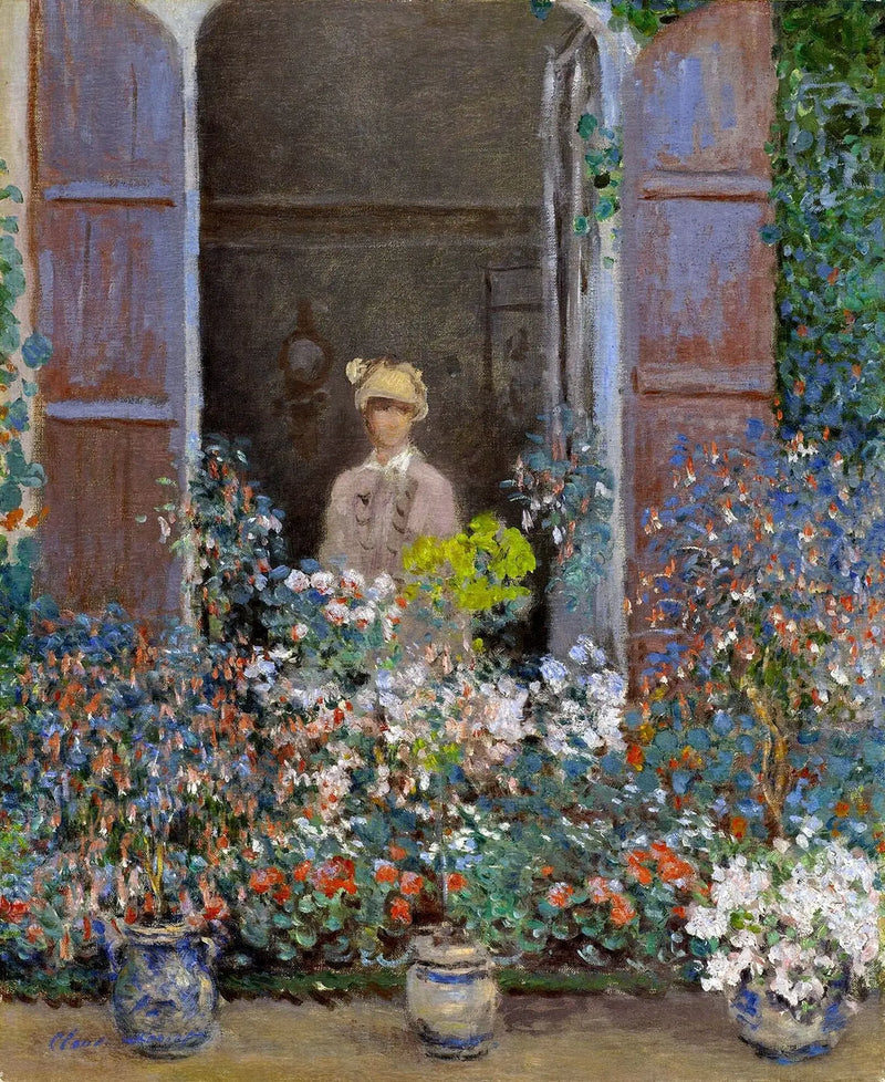 Camille Monet at the Window - Claude Monet