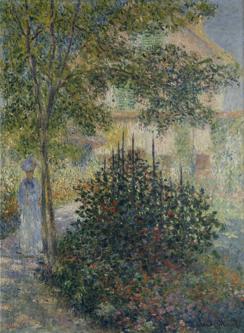 Camille Monet in the garden in Argenteuil W410 - Claude Monet
