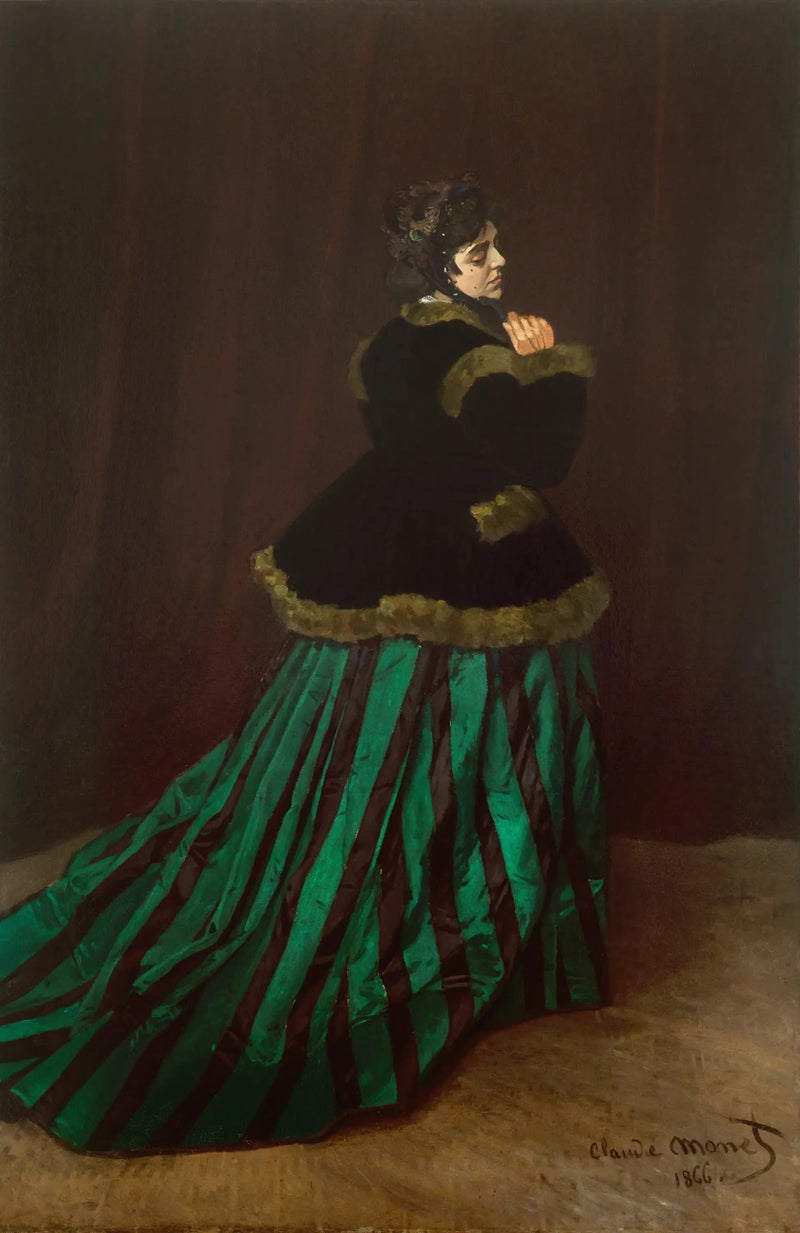 Camille or The Woman in the Green Dress W65 - Claude Monet