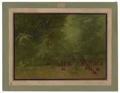 Indian camp in the forest - George Catlin