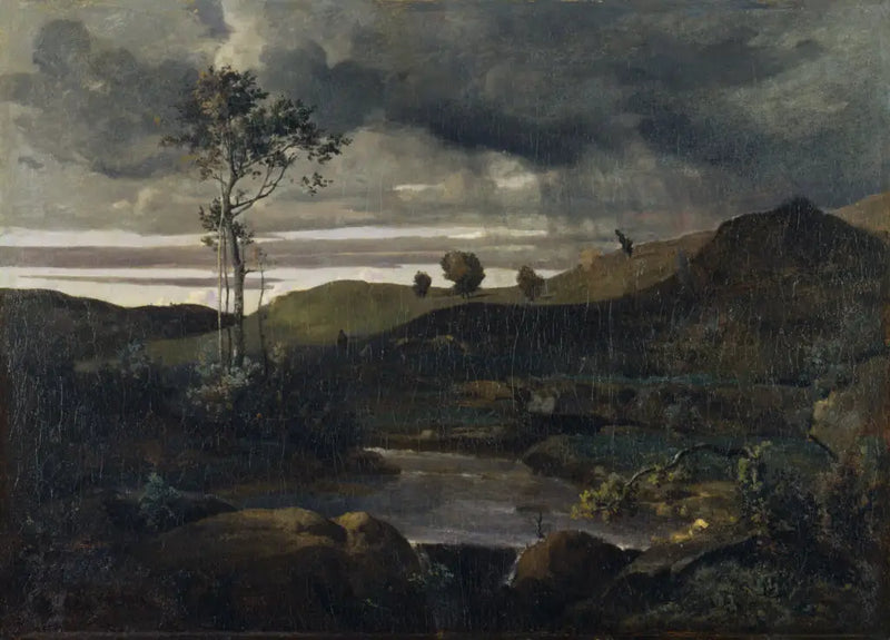 Rome countryside in winter - Jean-Baptiste Camille Corot