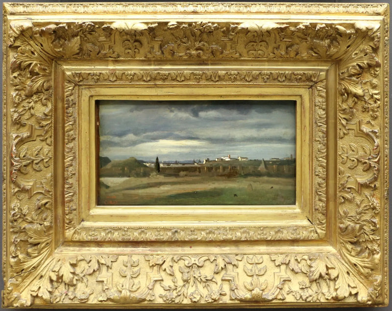 Roman countryside. Le Monte Testaccio - Jean-Baptiste Camille Corot