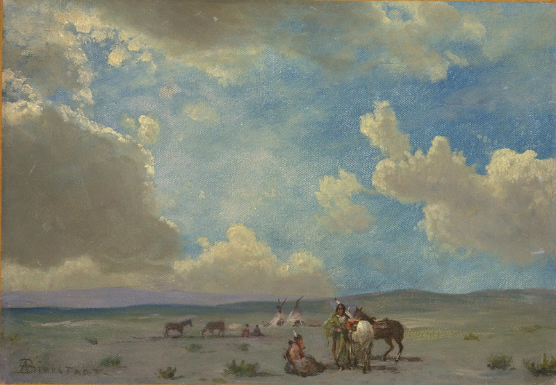 Indian Camp - Albert Bierstadt