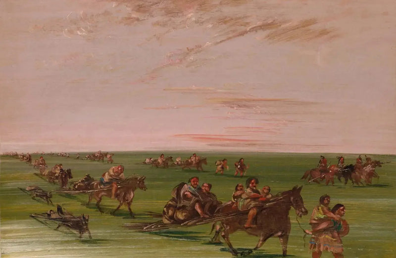 Sioux Tribe Mobile Camp - George Catlin