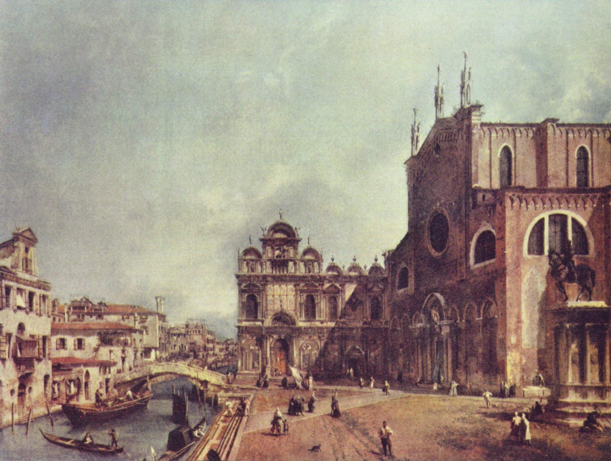 Campo Santi Giovanni e Paolo and Scuola Grande di San Marco - Canaletto