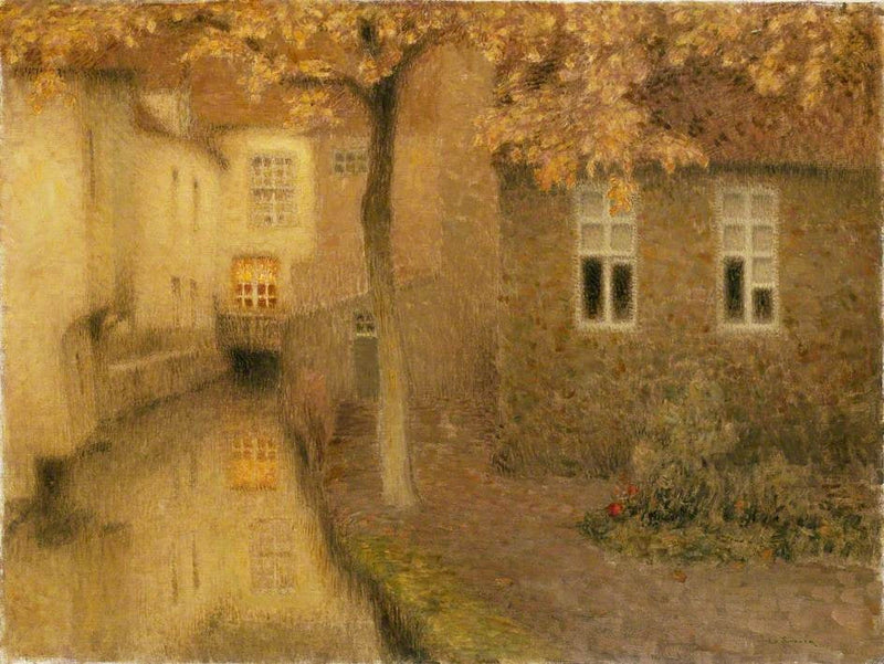 Canal in Bruges at Twilight - Henri Le Sidaner