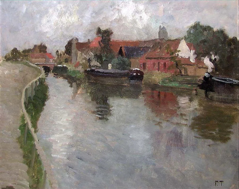 Canal in Volendam - Frits Thaulow