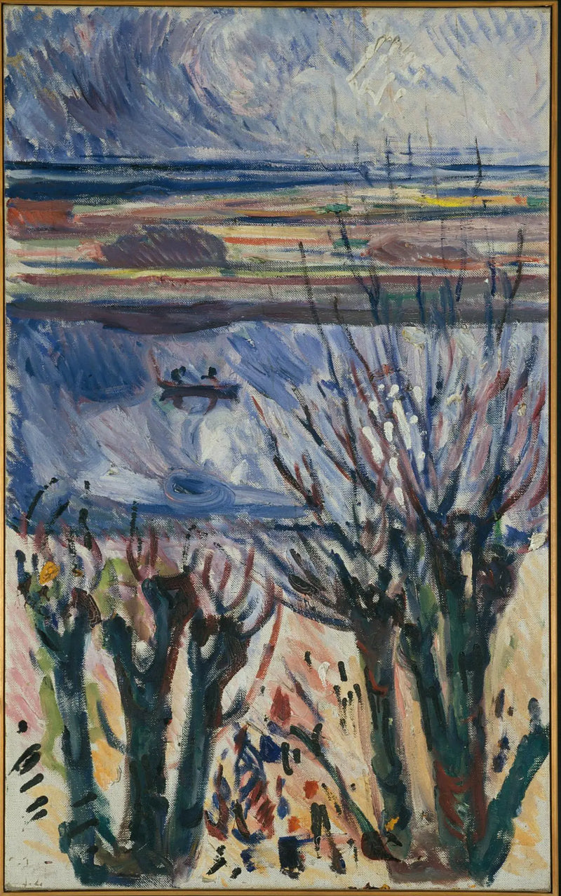 canal in Warnemünde - Edvard Munch