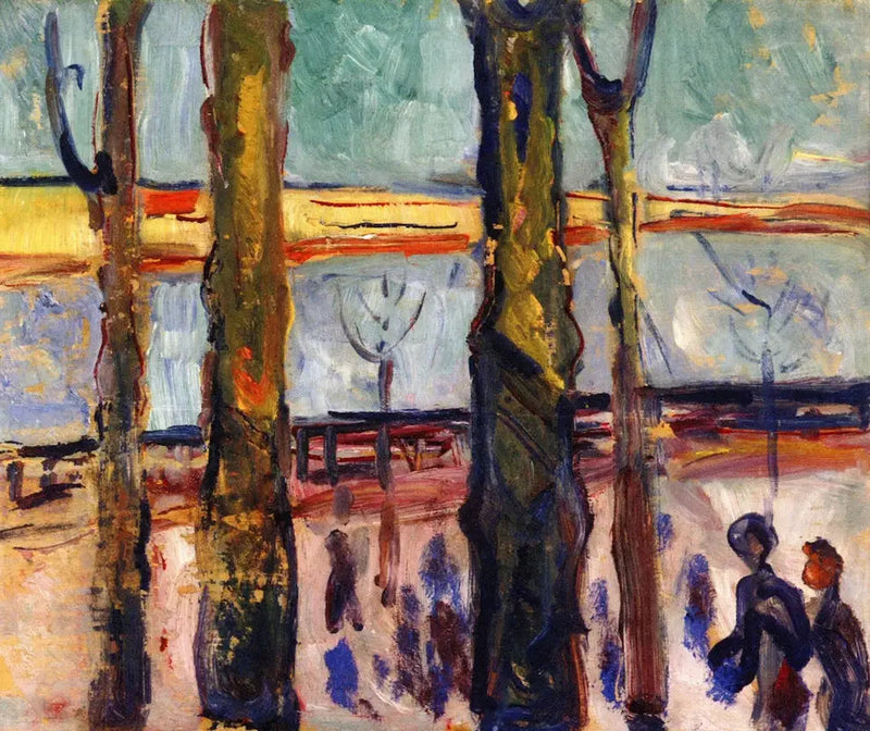 canal in Warnemünde - Edvard Munch