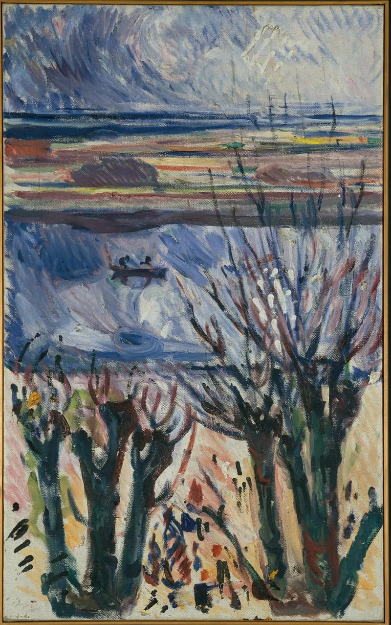 canal in Warnemünde - Edvard Munch