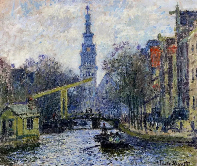 Canal in Amsterdam W308 - Claude Monet