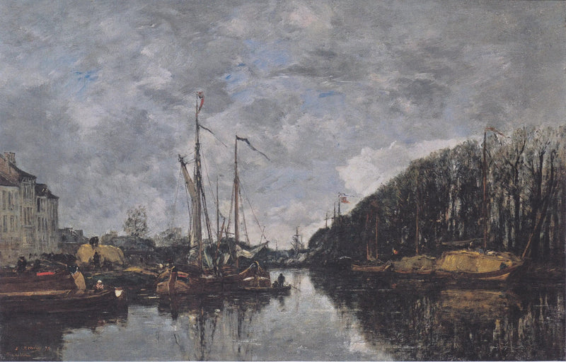 Canal of the Allée-Verte, Brussels - Eugène Boudin