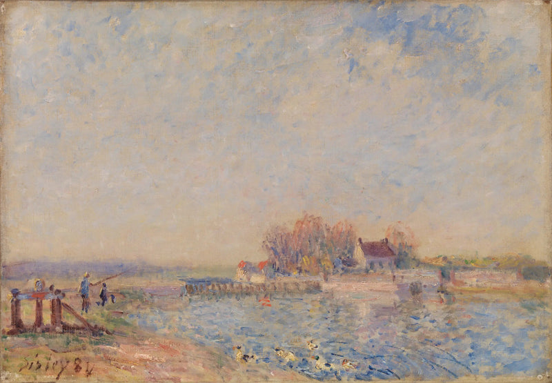 Saint Mammès Canal – Loing (Saint Mammès – Canal du Loing) - Alfred Sisley