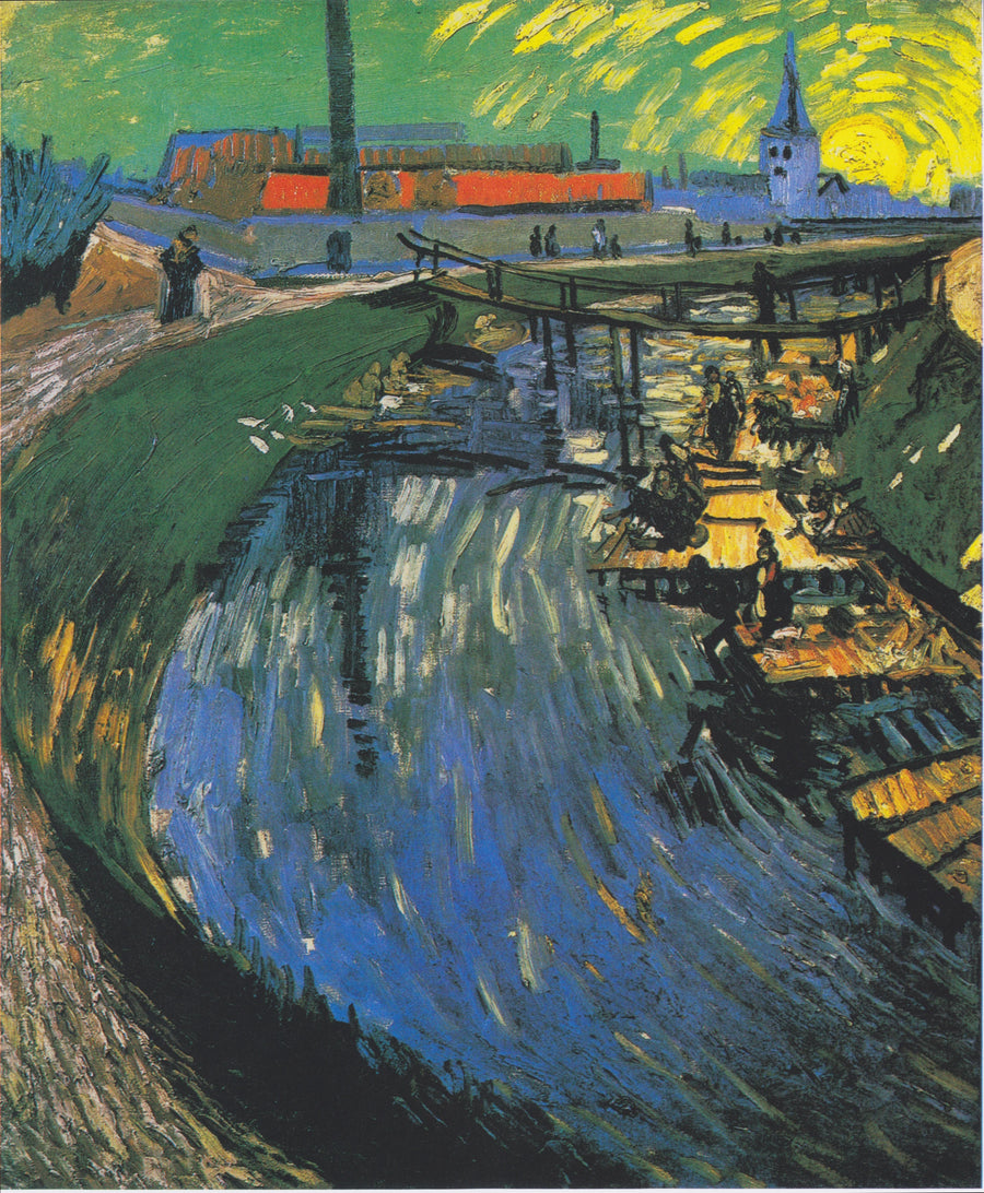 Canal with Women Washing - Vincent van Gogh