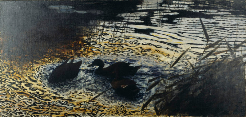 Wild Ducks of the Evening (The Leopard's Skin) - Bruno Liljefors