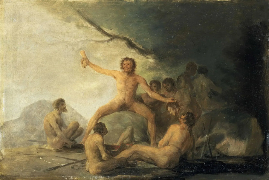 Cannibals Contemplating Human Remains - Francisco de Goya