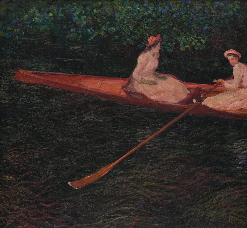 By canoe on the Epte W1250 - Claude Monet