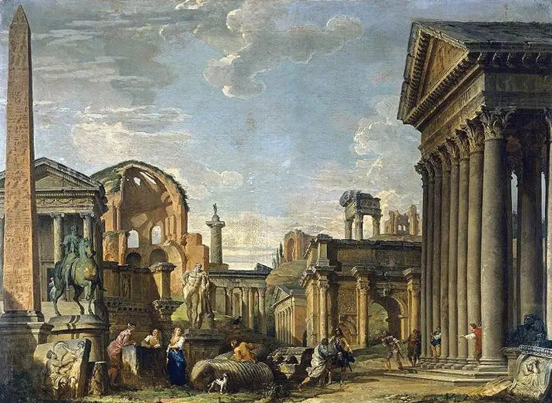 Architectural Capriccio - Giovanni Paolo Panini