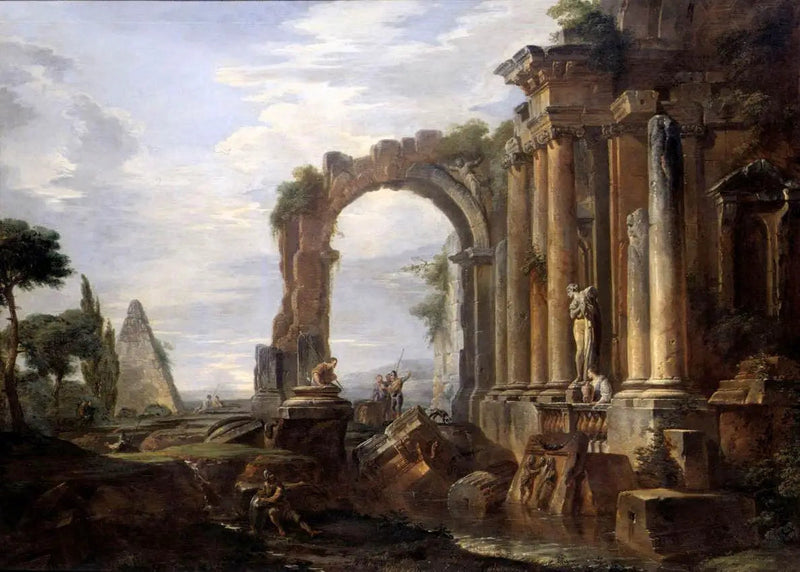 Capriccio of Classical Ruins - Giovanni Paolo Panini