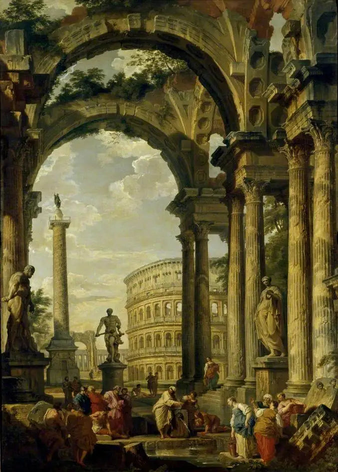 Capriccio romain - Giovanni Paolo Panini - Alpha Reproduction