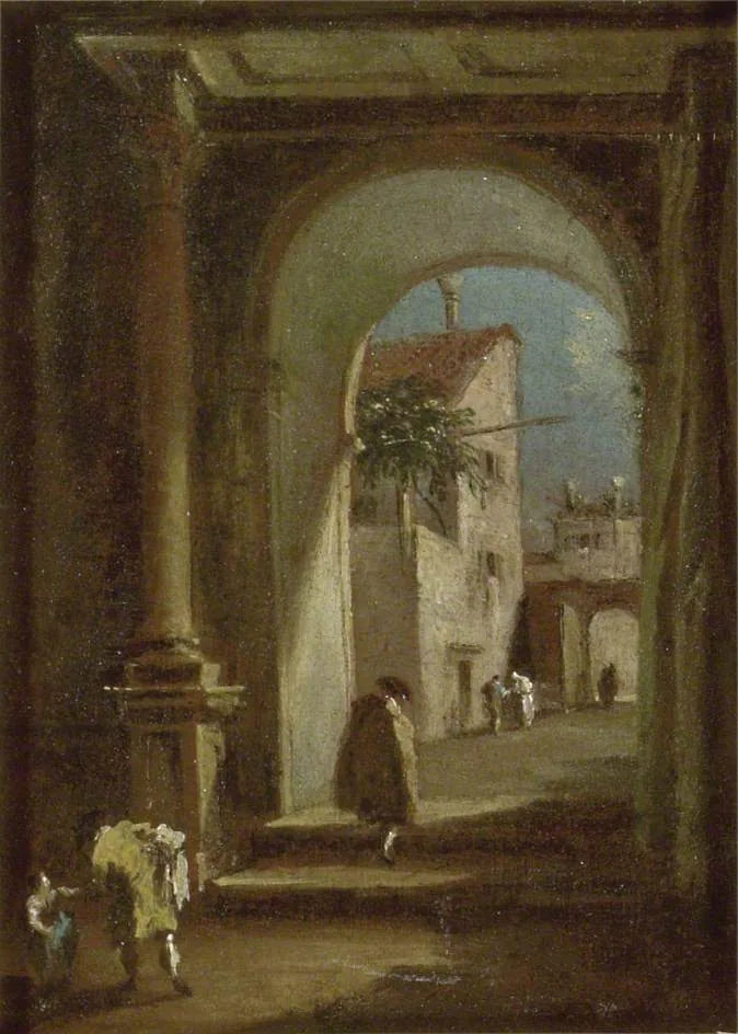 Capriccio: An Arch - Francesco Guardi