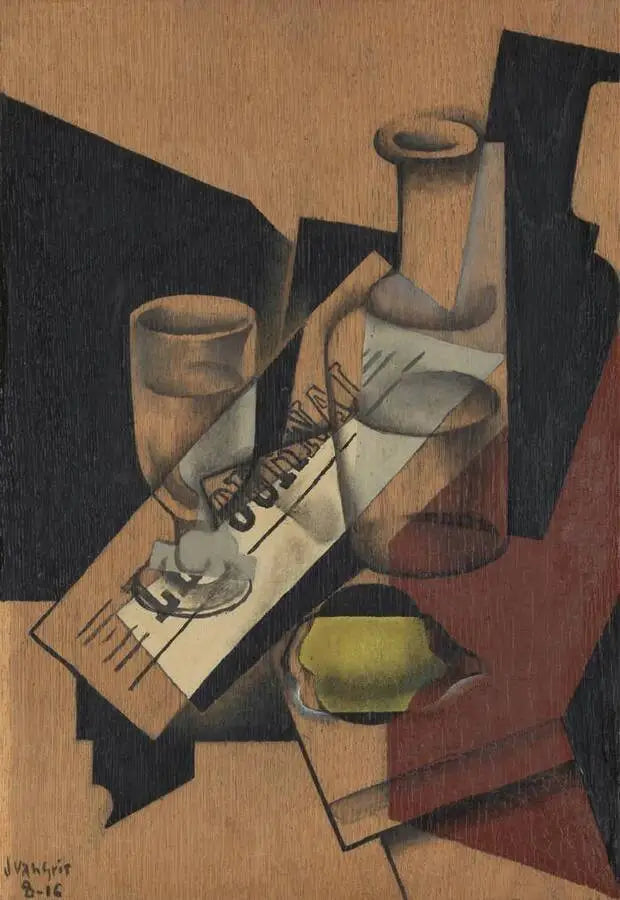 Carafe et citron - Juan Gris - Alpha Reproduction