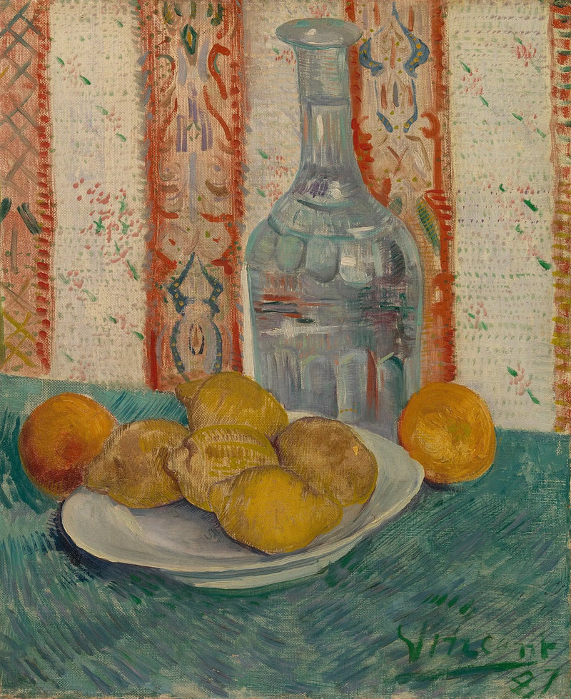 Carafe and Plate with Citrus - Vincent van Gogh