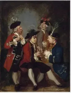 Caricature of Sir Thomas Kennedy, James Caulfield, the Viscount Charlemont, the Honorable John Ward, and Richard Phelps - Joshua Reynolds