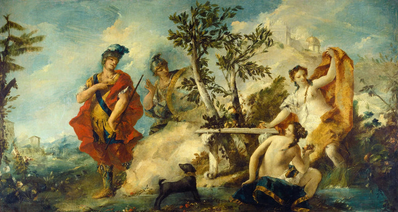 Carlo and Ubaldo Resistant to the Enchantments of Armide's Nymphs - Francesco Guardi