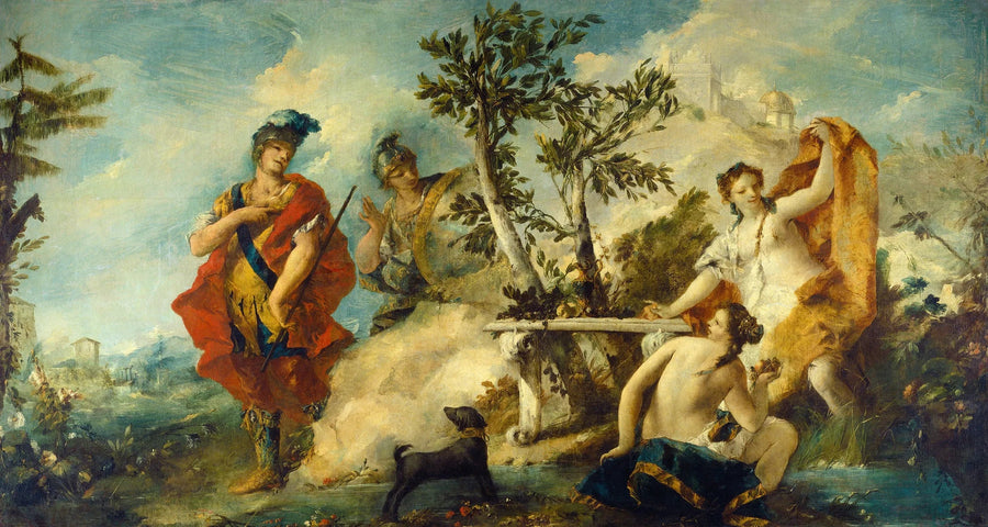 Carlo and Ubaldo Resistant to the Enchantments of Armide's Nymphs - Francesco Guardi
