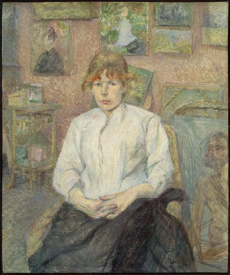 Carmen Gaudin in the Artist's Studio - Henri de Toulouse-Lautrec