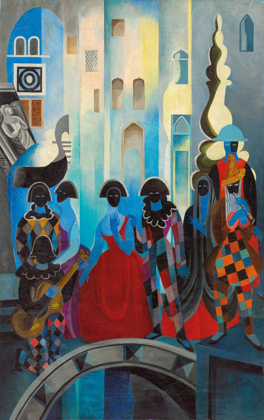 Carnaval de Venise - Alexandra Exter image 1 reproduction de peinture à l’huile