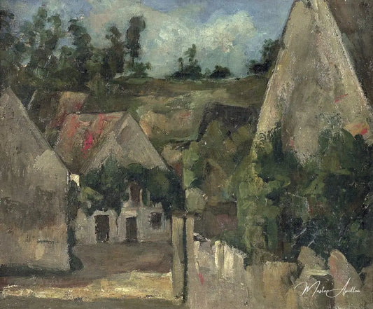 Carrefour de la rue Remy, Auvers - Paul Cézanne - Reproductions de tableaux et peintures haut de gamme