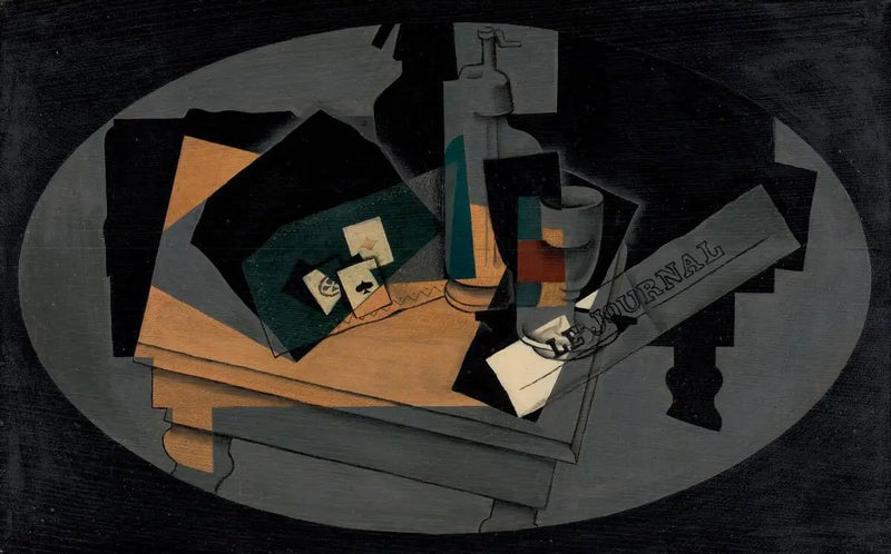 Playing cards and siphon - Juan Gris
