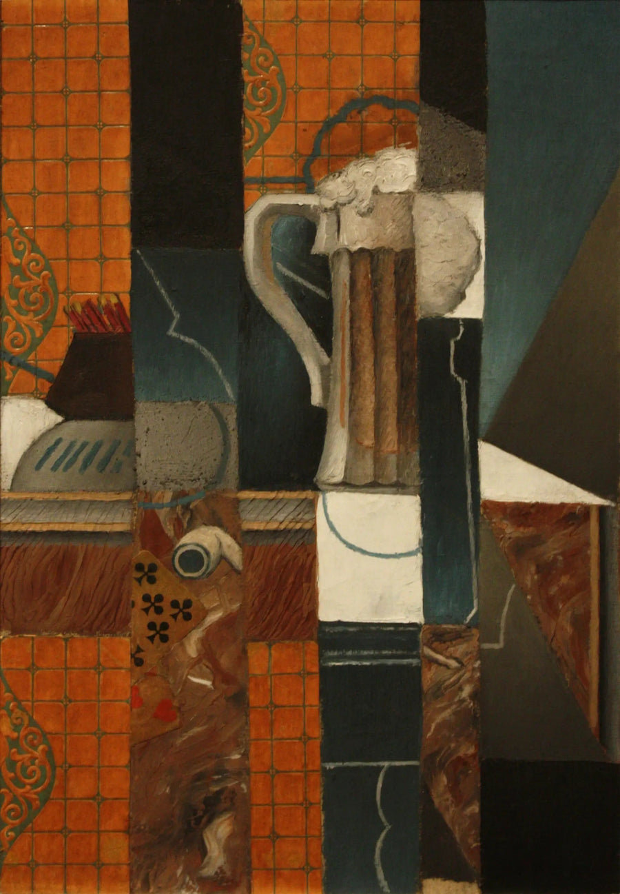 Playing cards and beer glass - Juan Gris