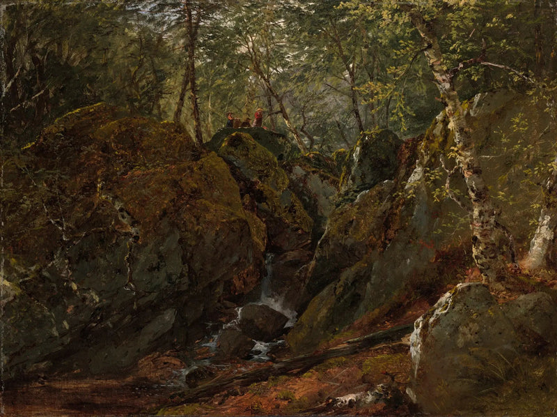 Cascade of Catskill - John Frederick Kensett