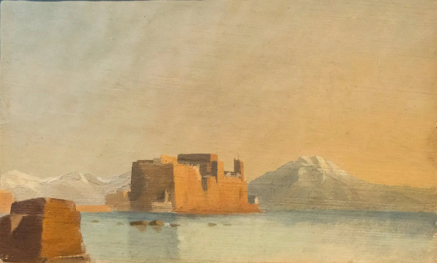 Château de l'Ovo and the Bay of Naples - Edgar Degas