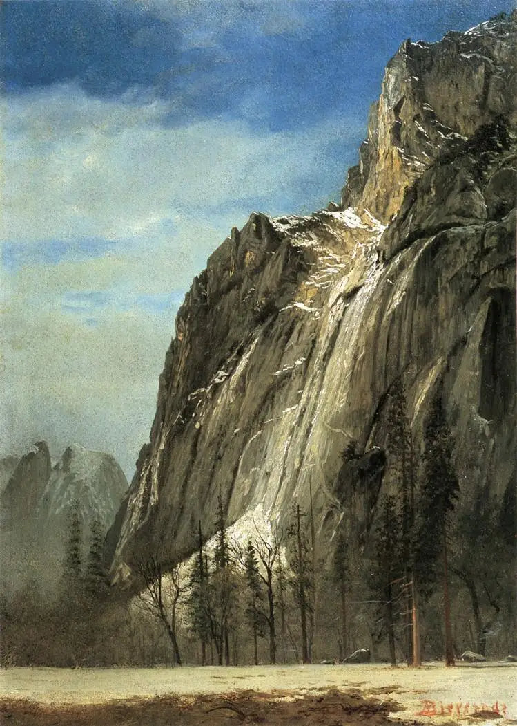 Cathedral Rocks, a view of Yosemite - Albert Bierstadt