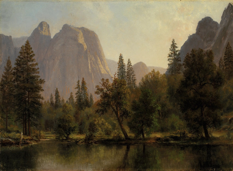 Cathedral Rocks, Yosemite Valley - Albert Bierstadt