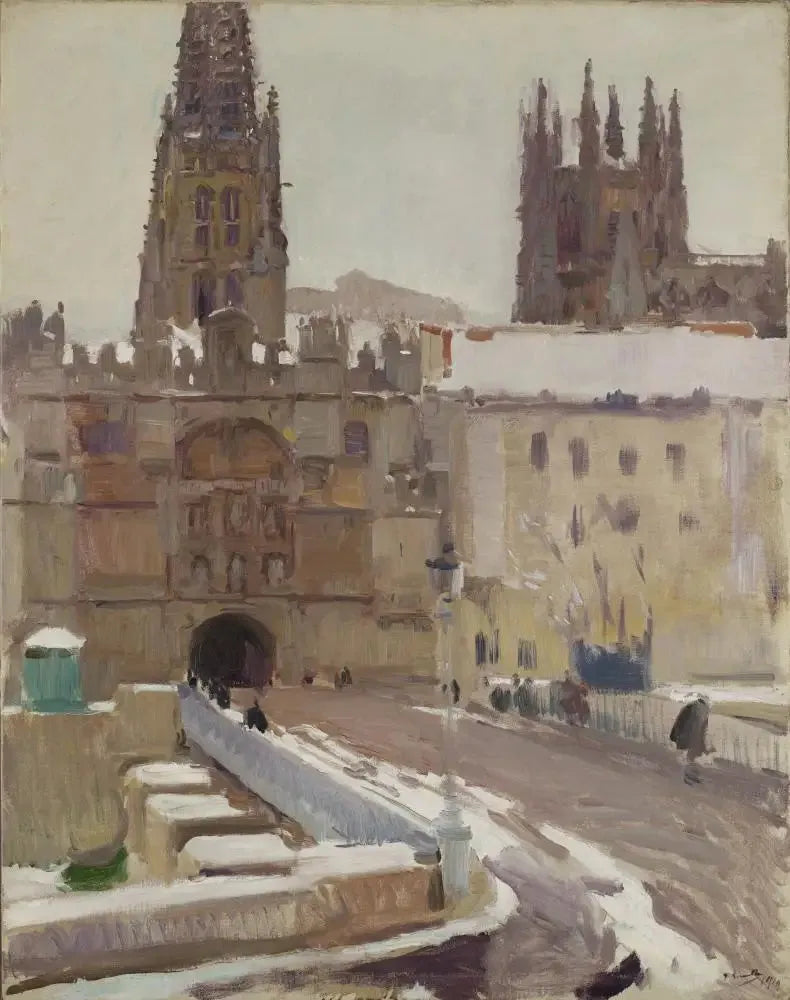 Cathedral and Door of Santa María, Burgos - Joaquín Sorolla
