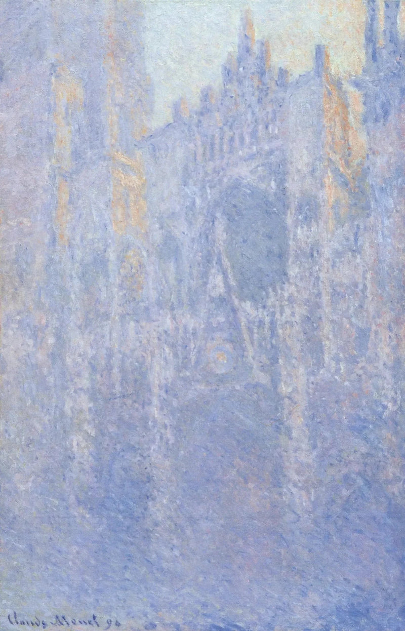 Rouen Cathedral, morning fog W1352 - Claude Monet